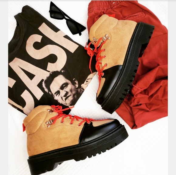 🚨END OF SUMMER SALE// platform combat boot camel - Picture 5 of 8